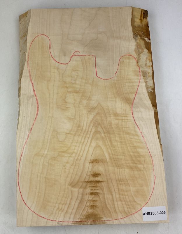 Body Sycamore, 1-pc.flamed, Unique Piece #009